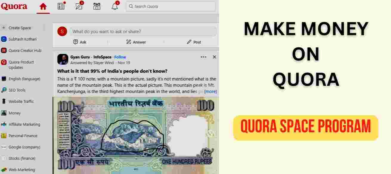 How to Make Money on Quora | Quora Space Program