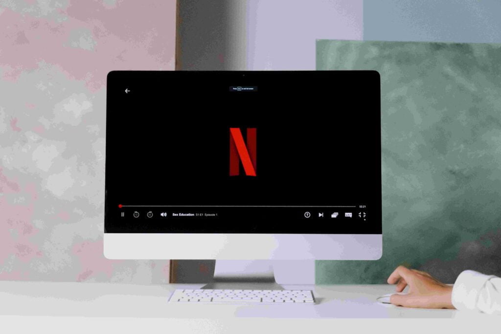 Netflix on Computer Screen